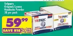 Shoprite Tripar Original/ Lemon Headache Powder offer