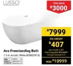 Builders Warehouse Lusso Ava Freestanding Bath offer