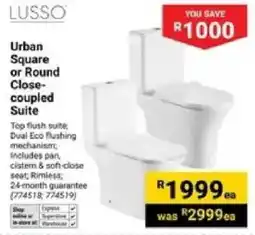 Builders Warehouse Lusso Urban Square or Round Close-coupled Suite offer