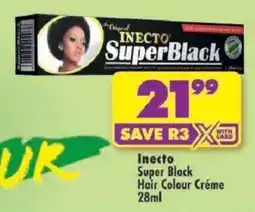 Shoprite Inecto Super Black Hair Colour Créme offer