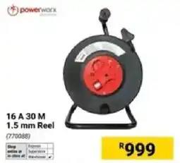 Builders Warehouse Powerworx 16 A 30 M Reel offer