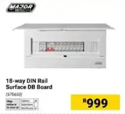 Builders Warehouse Major Tech 18-way DIN Rail Surface DB Board offer