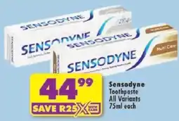 Shoprite Sensodyne Toothpaste All Variants offer