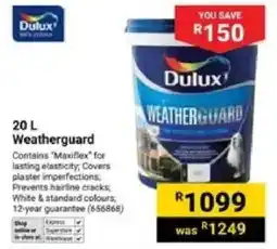 Builders Warehouse Dulux Weatherguard offer