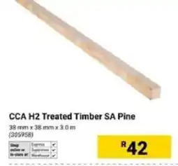 Builders Warehouse CCA H2 Treated Timber SA Pine offer