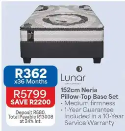 OK Furniture 152cm Neria Pillow-Top Base Set offer