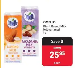 Makro OMELLO Plant Based Milk (All variants) offer