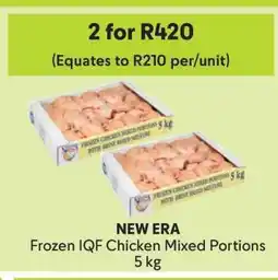 Makro NEW ERA Frozen IQF Chicken Mixed Portions 5 kg offer