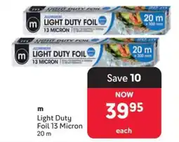 Makro m Light Duty Foil 13 Micron 20 m offer