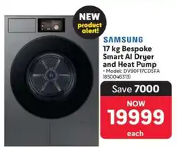 Makro Samsung 17 kg Bespoke Smart AI Dryer and Heat Pump offer