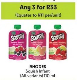 Makro RHODES Squish Infant (All variants) 110 ml offer