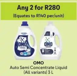 Makro OMO Auto Semi Concentrate Liquid (All variants) 3 L offer
