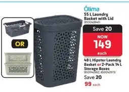Makro Ótima 55 L Laundry Basket with Lid offer