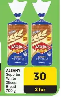 Makro ALBANY Superior White Sliced Bread 700 g offer
