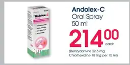 Clicks Andolex-C Oral Spray 50 ml offer