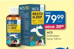 Clicks ACS Restosleep Syrup 100 ml offer