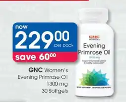 Clicks GNC Women's Evening Primrose Oil offer