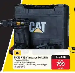 Makro DX155 18 V Impact Drill Kit offer