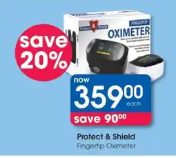 Clicks Protect & Shield Fingertip Oximeter offer