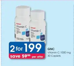 Clicks GNC Vitamin C 1000 mg 30 Caplets offer