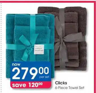 Clicks Clicks 6-Piece Towel Set offer