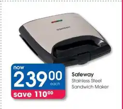 Clicks Safeway Stainless Steel Sandwich Maker offer