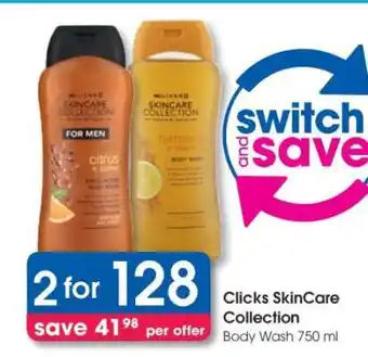 Clicks SkinCare Collection Body Wash 750 ml
