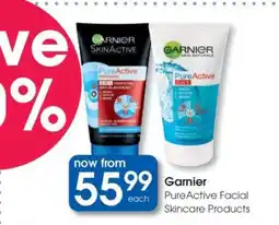 Clicks Garnier PureActive Facial Skincare Products offer