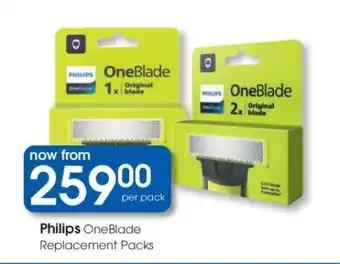 Clicks Philips OneBlade Replacement Packs offer