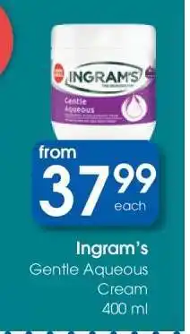 Clicks Ingram’s Gentle Aqueous Cream 400 ml offer
