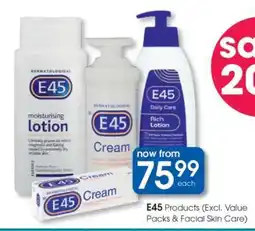 Clicks E45 Products (Excl. Value Packs & Facial Skin Care) offer