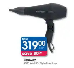 Clicks Safeway 2200 Watt ProStyle Hairdryer offer