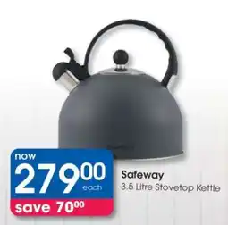 Clicks Safeway 3.5 Litre Stovetop Kettle offer
