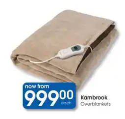 Clicks Kambrook Overblankets offer