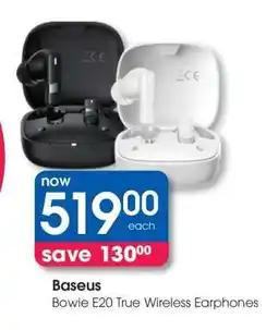 Clicks Baseus Bowie E20 True Wireless Earphones offer