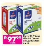 Game Clover UHT Long Life Full Cream OR Low Fat Milk offer