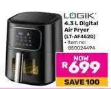 Game LÖGIK 4.3 L Digital Air Fryer offer