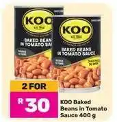 Game Koo Baked Beans in Tomato Sauce 400 g offer