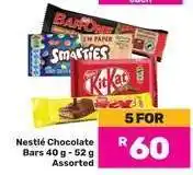 Game NESTLE CHOCOLATE BARS offer