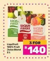 Game Liquifruit 100% Fruit Juice Blend offer