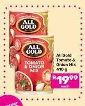 Game ALL GOLD Tomato & Onion Mix 410 g offer