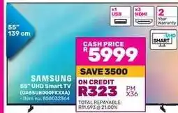 Game Samsung 55 UHD Smart TV offer