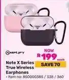Game Note X Series True Wireless Earphones offer