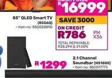 Game 85” QLED Smart TV offer