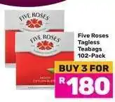 Game Five Roses Tagless Teabags 102-Pack offer