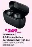 Game Volkano 2.0 Pisces Series Earphones (VK-1133-BL) offer