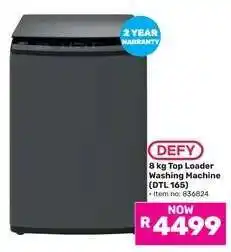 Game DEFY 8 kg Top Loader Washing Machine (DTL 165) offer