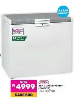 Game Defy 254 L Chest Freezer (DMF473) offer