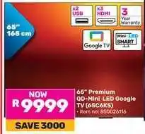 Game 65 Premium QD-Mini LED Google TV (65C6KS) offer