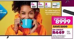 Game 70 UHD Smart TV (UA70U8000FKXXA) offer